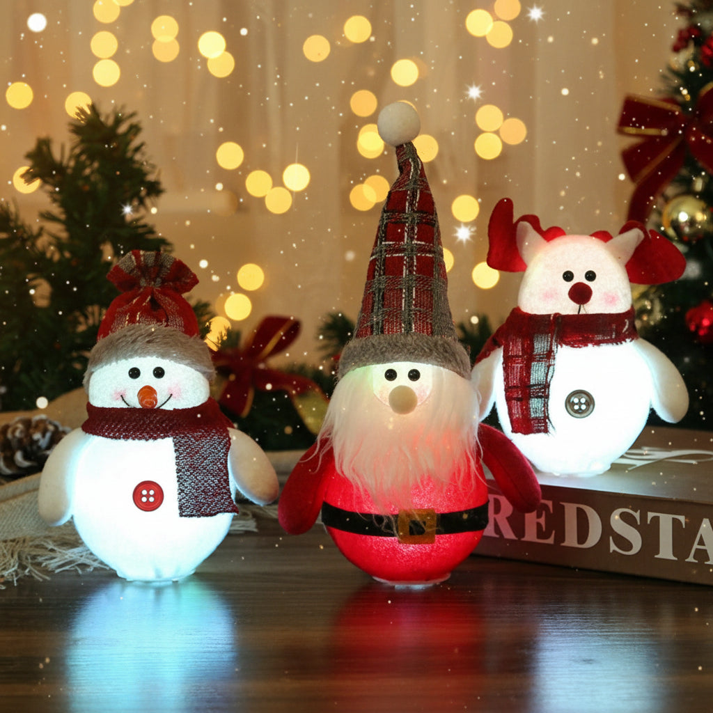 Christmas Decorations LED Snowman Ornaments