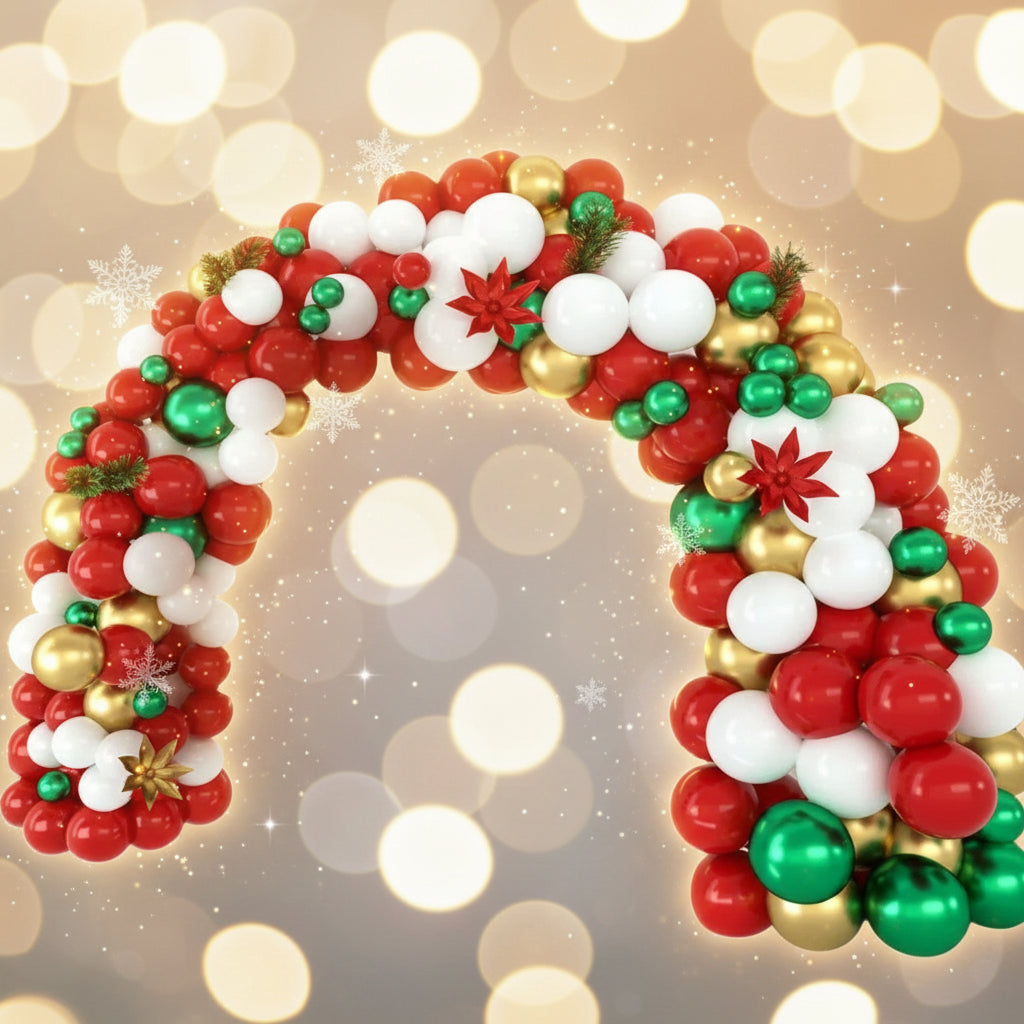 Christmas Balloon Garland Arch Kit (153 Pcs)