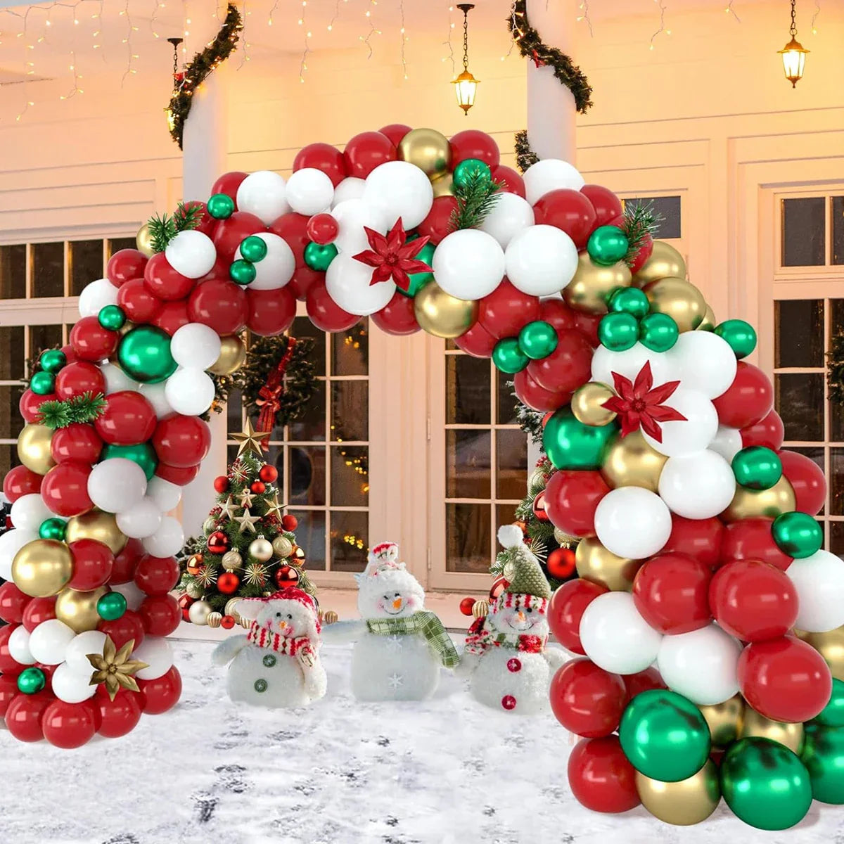 Christmas Balloon Garland Arch Kit (153 Pcs)