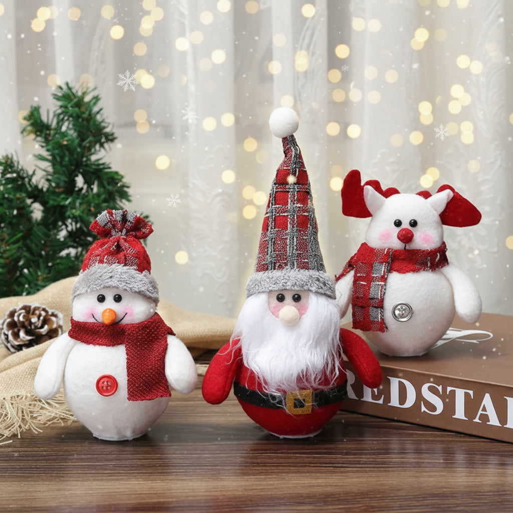 Christmas Decorations LED Snowman Ornaments